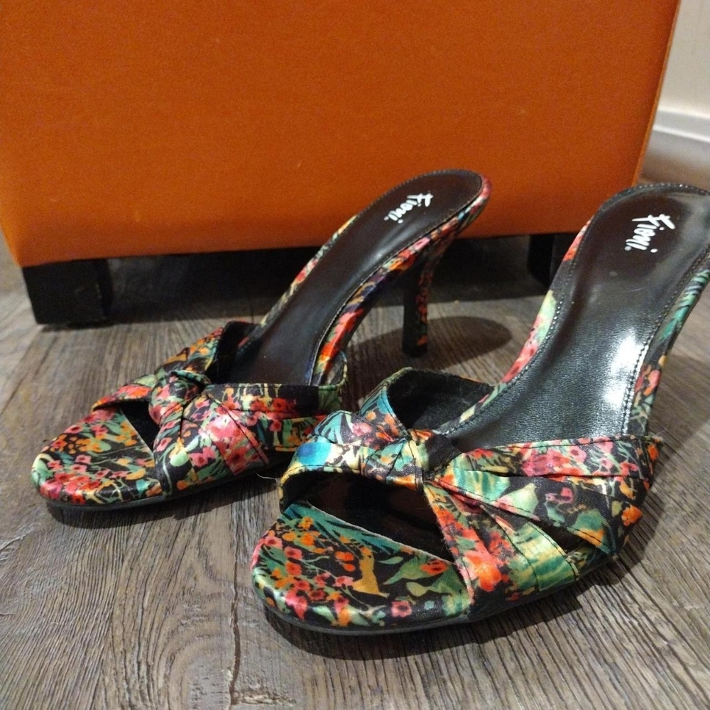 Fioni Slip-On Heels, Size 7.5